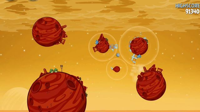 Angry Birds Space - Red Planet - level 5-15 Walkthrough смотреть онлайн