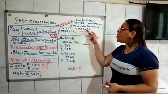 Aula de inglês Prof: Zaira santos-- Past continuous смотреть онлайн