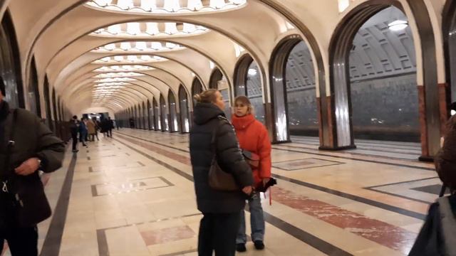 Moscow metro MM: station "Mayakovskaya" смотреть онлайн