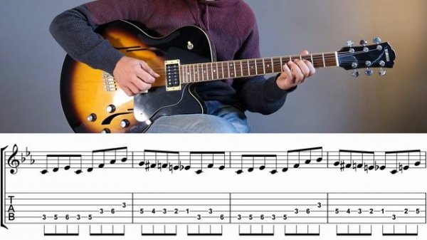Joe Pass Guitar Style Book - Minor Blues Exercises No: 2 w TAB