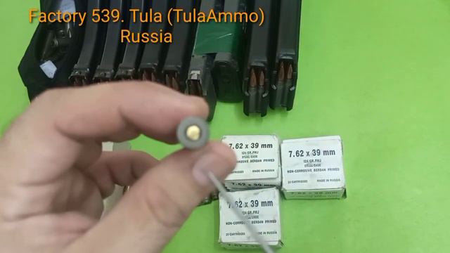 AK47 7.62x39 Russian & Chinese Ammo Factory Codes-AK47 Russian Bullets Comparison Lacquer Vs Polyme