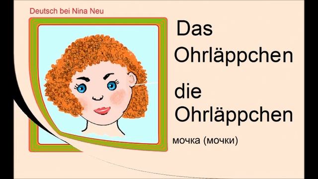 ОПИСЫВАЕМ ВНЕШНОСТЬ НА НЕМЕЦКОМ * ЧАСТИ ЛИЦА НА НЕМЕЦКОМ ЯЗЫКЕ