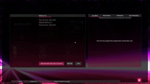 Audiosurf 2 on Nvidia GeForce GTX 850M 2GB DDR3 (Asus N550JK Notebook) смотреть онлайн