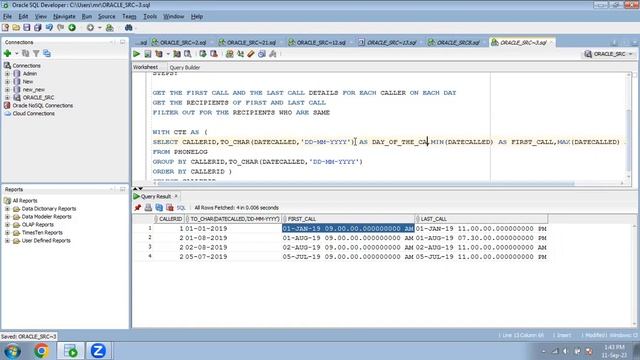 sql interview question | FIND OUT CALLERS WHOSE FIRST AND LAST CALL WAS TO THE SAME PERSON смотреть онлайн