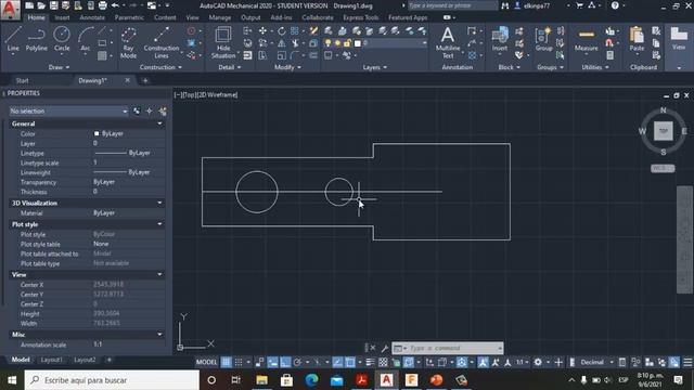 Ensayo de tensión placa perforada AutoDesk Fusion 360 y AutoCAD Mechanical, Prácticas de laboratori смотреть онлайн