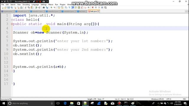 add,sub,multiply,dividein java 8th lecture by user in java series смотреть онлайн