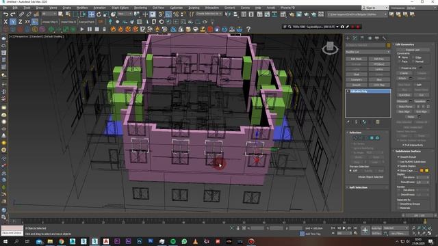 3d max Bina vaziyet ve çevre yapımı Ders 3 смотреть онлайн