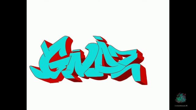 Digital Graffiti Sketch with Procreate for Music Artist Mr. Jones - "GNDZ" смотреть онлайн