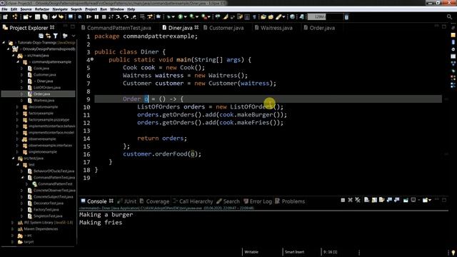 Command design pattern in Java! смотреть онлайн