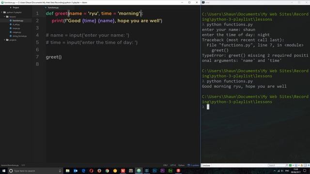 Python 3 Tutorial for Beginners #12 - Functions смотреть онлайн