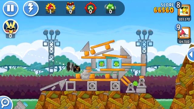 Турнир Angry Birds Friends Tournament Неделя 52 Уровень 3 от 13 мая 2013 - Прохождение на 3 Звезды смотреть онлайн