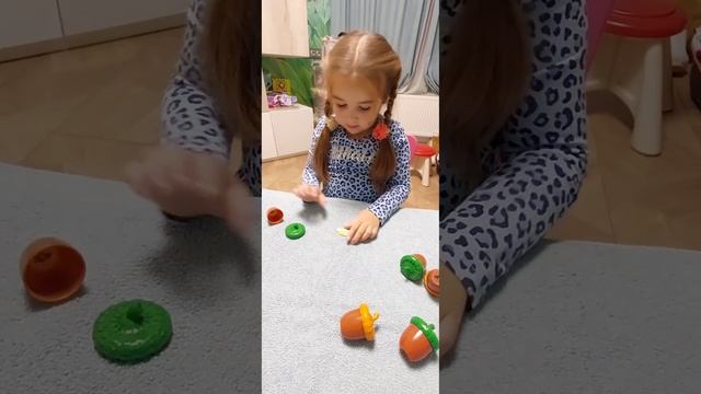 "Жёлуди!" составление слов из слогов, Елизавете 5лет 8мес смотреть онлайн