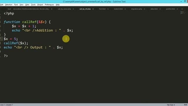 php tutorials in hindi | call by value | call by reference | func_get_args смотреть онлайн