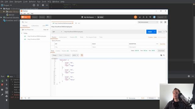 Python - Flask - basic get request - python flask tutorial for beginners смотреть онлайн
