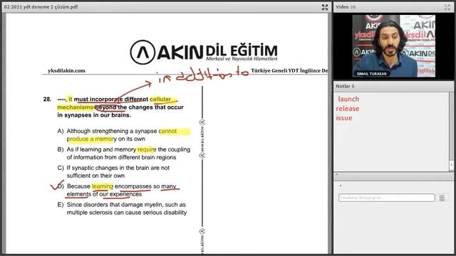-2-YDT Deneme Sınavı-2 Çözümleri смотреть онлайн