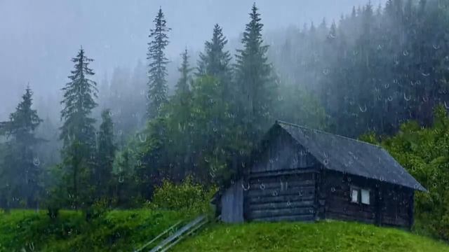 Goodbye Insomnia With HEAVY RAIN Sound | Pouring Rain And Thunder Sounds - Rain Sounds For Sleeping