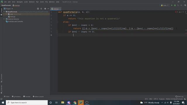 Coding the Quadratic Formula in Python смотреть онлайн
