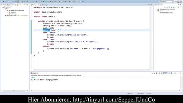 Java Tutorial #11 - Case (Fall unterscheidung)! (German/HD) смотреть онлайн