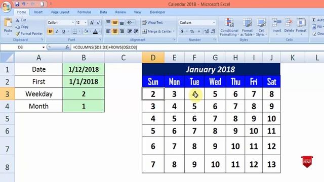 | How to create a Calendar in Excel in Hindi | by Let's Learn Excel смотреть онлайн
