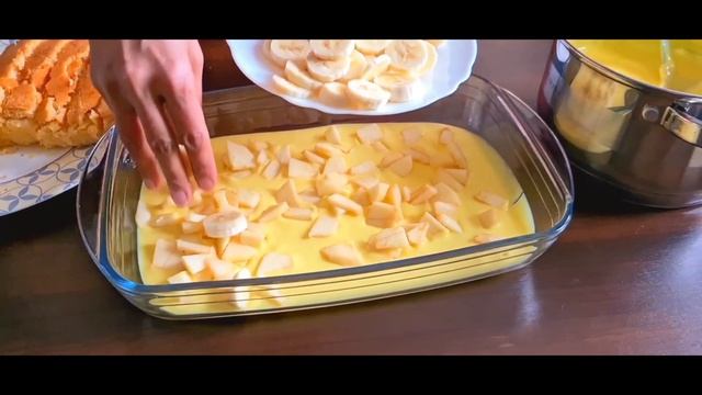 Манговый пудинг с фруктами | Mango fruit trafle | Mango Custard | Pudding смотреть онлайн