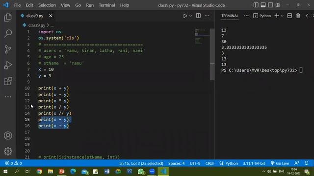 Python Tutorial 9/30: Operators смотреть онлайн