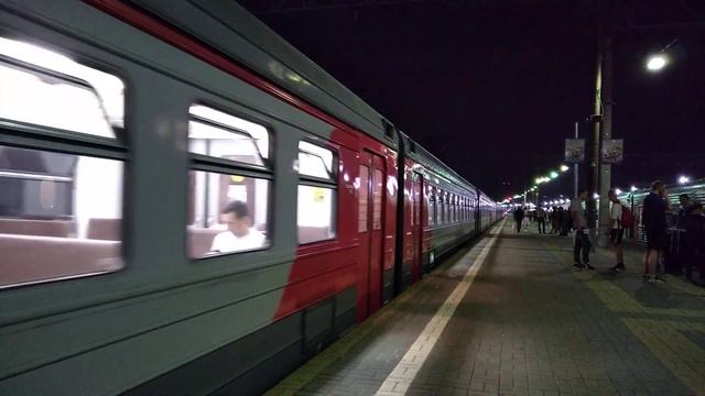 Электропоезд ЭД4М-0103 станция Москва-Ярославская 26.07.2018 смотреть онлайн