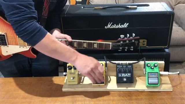 Pro Co RAT - BOSS OD-1 - Ibanez TS-9 - MXR Distortion + смотреть онлайн