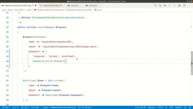 Password Validation In Laravel with at least one Letters, Numbers, Upper and Lowercase or Symbols. смотреть онлайн