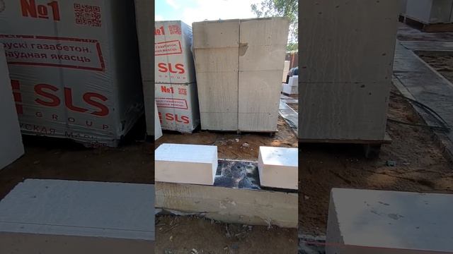 Приступили к кладке газобетона ◻️◻️◻️
