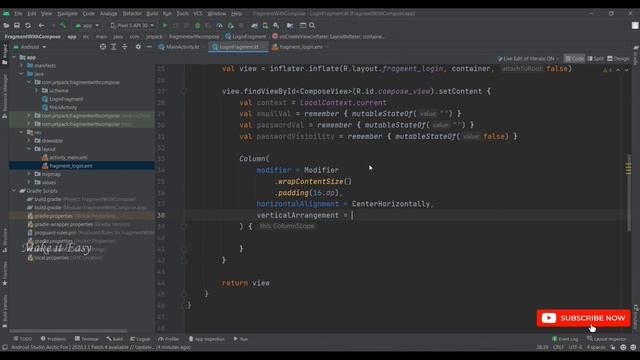 How to Use Fragment with Jetpack Compose | Android | Make it Easy смотреть онлайн