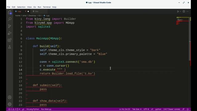 053 - علم نفسك Sqlite3 & KivyMD смотреть онлайн