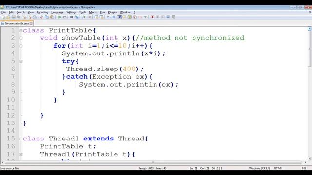 Synchronized method in java | Synchronization in Java смотреть онлайн