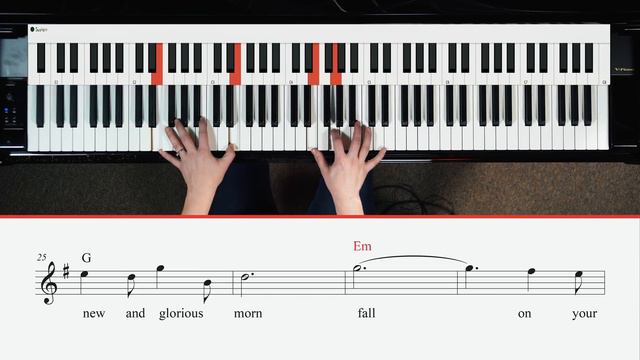 How to Play "O Holy Night" (Beginner Christmas Piano Tutorial) смотреть онлайн