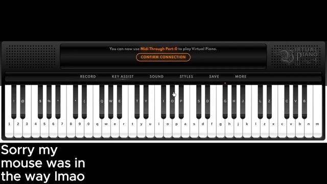 Fallen Down on Virtual Piano- Sheets in desc :) смотреть онлайн