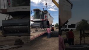 Погрузка Зерноуборочного комбайна Акрос 530