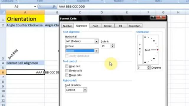 12 Orientation Text Merge Cell Wrip MS Excel 2007 2010 free Educational video Tutorial in Urdu Hind смотреть онлайн