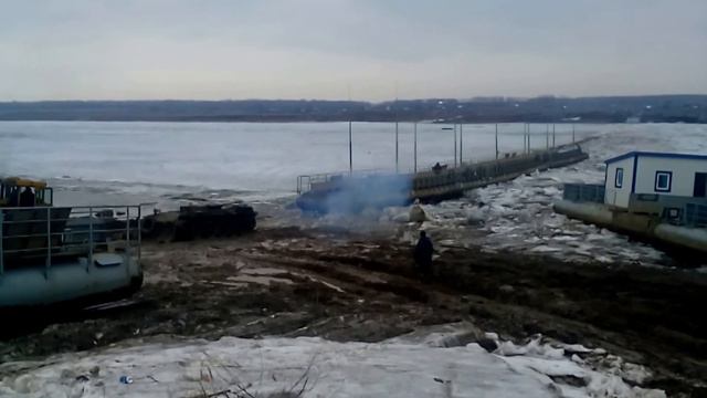 Понтонный мост река Томь смотреть онлайн