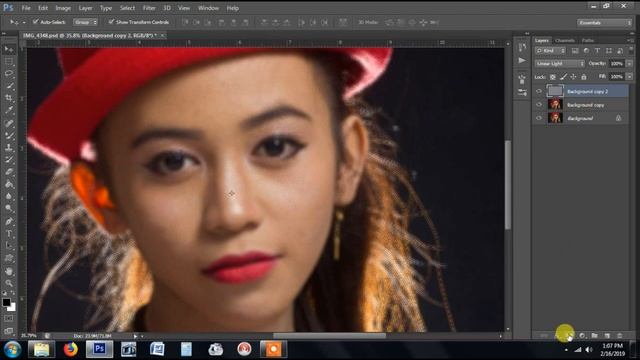 Retouch Skin ( Free Action Photoshop ) - Tutorial Photoshop смотреть онлайн
