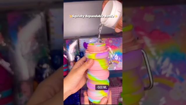 hygenic rubber expandable water bottle | yoga flexible bottle #yoga #flexible #youtubeshorts смотреть онлайн