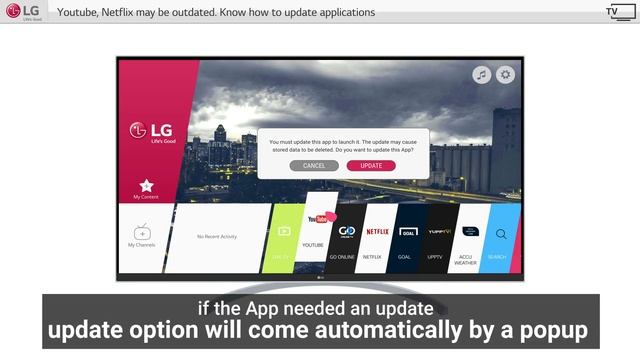 [LG WebOS TV] - IS Your YouTube, Netflix outdated? Know how to update applications in LG Smart TVs. смотреть онлайн