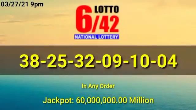 9pm PCSO Lotto Result Today March 27, 2021 2D 3D STL ez2 Swertes 6D 6/42 6/55 смотреть онлайн