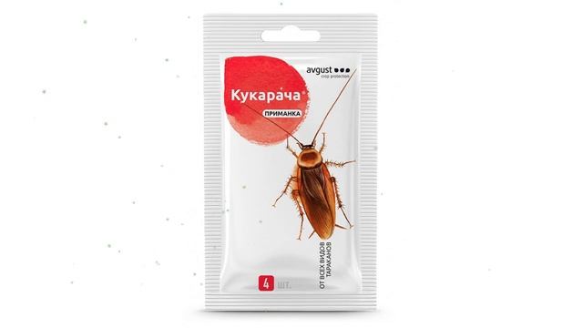 Кукарача® приманка от всех видов тараканов (Avgust), 4шт. обзор 01-00006499