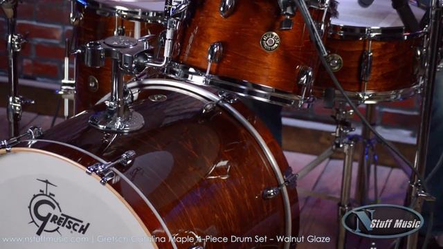 Gretsch Catalina Maple 4-Piece Drum Set - Walnut Glaze смотреть онлайн