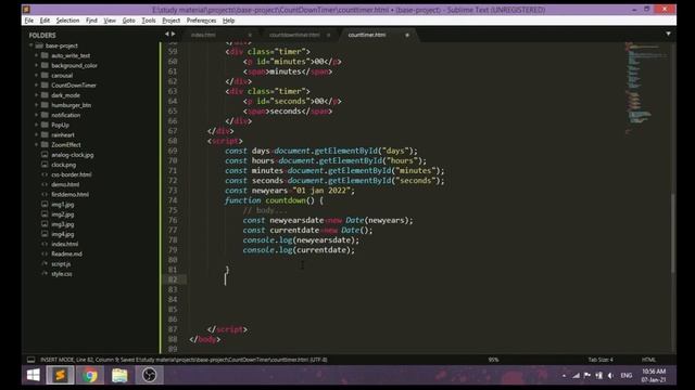 simple countdown timer in html css and JAVASCRIPT in hindi || TECHNOTPOINT ||#countdowntimer in js смотреть онлайн