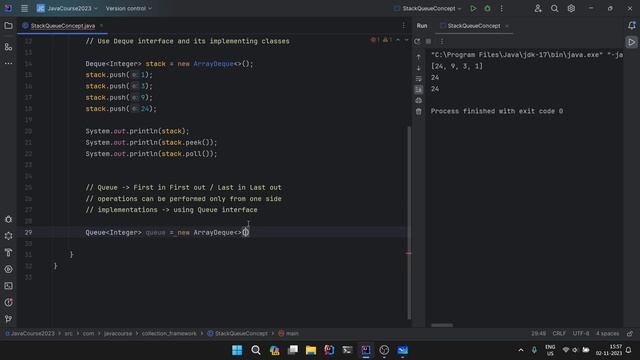 STACK & QUEUE in Java | Implementation in Collection Framework | Priority Queue смотреть онлайн