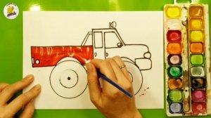 машина | КАК НАРИСОВАТЬ | Уроки рисования для детей 5 лет | Рисуем с Ульяной