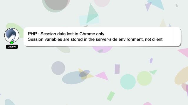 PHP : Session data lost in Chrome only смотреть онлайн