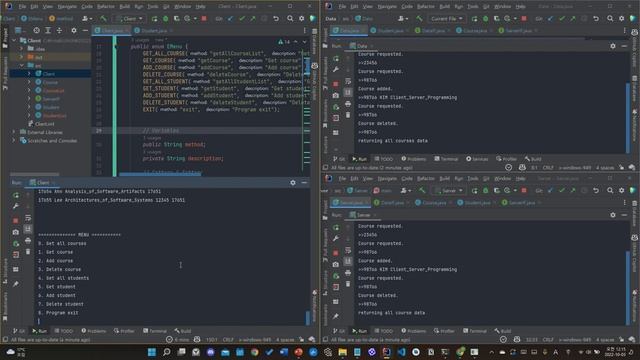JAVA RMI를 이용한 Course Registration 실행영상 смотреть онлайн