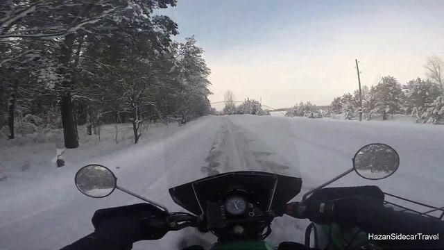 Испытание обновленной версии ветровика на мотоцикл Урал. смотреть онлайн