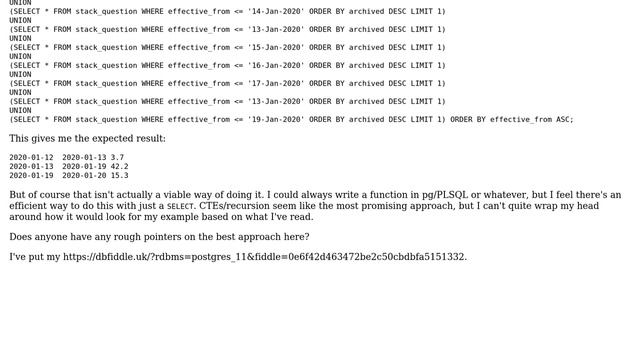 Databases: Postgresql Recursion Query смотреть онлайн